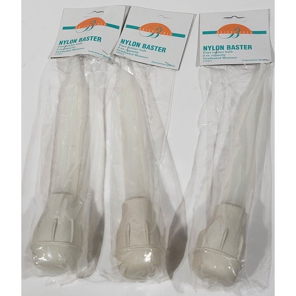 3 PCS Meat & Poultry Baster Heat Resistant BPA Free Turkey Syringe Flavor 30ML
